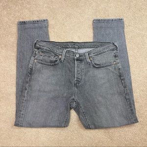 Levi’s 501T No Name Tag Tapered Jeans Gray 28x28